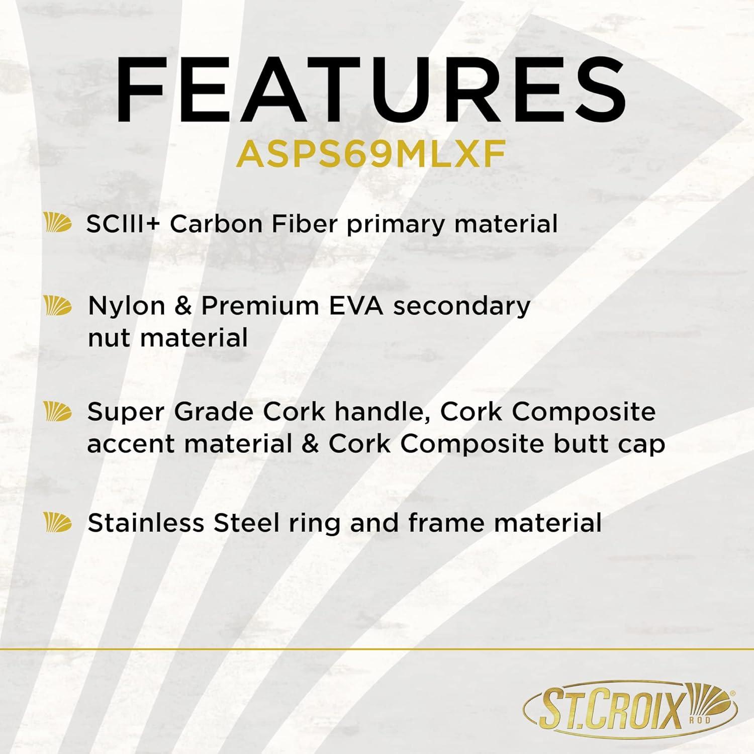 imageSt Croix Rods Avid Panfish Fishing Rod Premium Quality High Performing Spinning Rod69 Mediumlight Extrafast