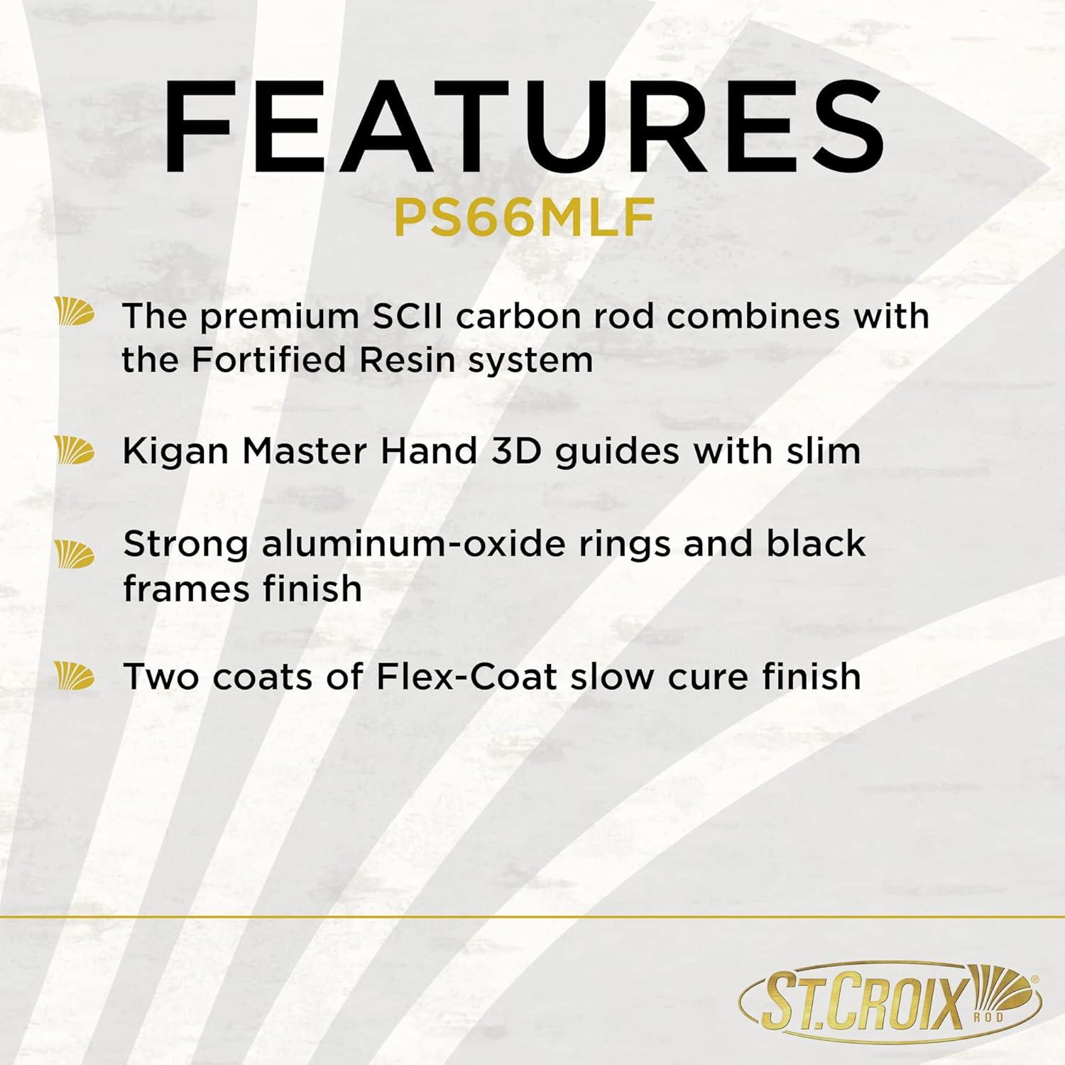 imageSt Croix Rods Premier Spinning Rod PS Premium Quality Durable High Performing Spinning Rod66 MediumlightFast 1 Pc