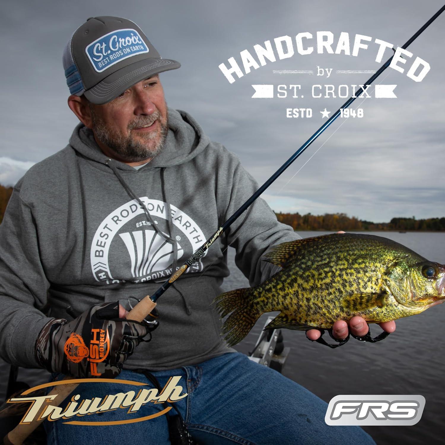 imageSt Croix Rods Triumph Spinning Rod TSR Durably Sensitive with Impressive Power High Performing Spinning Rod66 MediumFast 2 Pc